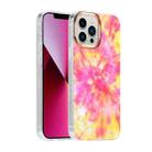 For iPhone 11 Pro Glitter Powder Electroplating Color Marble Shockproof Phone Case (Pink C2) - 1