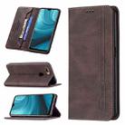 For OPPO A7 Magnetic RFID Blocking Anti-Theft Leather Case with Holder & Card Slots & Wallet(Brown) - 1