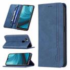 For OPPO A7 Magnetic RFID Blocking Anti-Theft Leather Case with Holder & Card Slots & Wallet(Blue) - 1