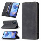 For OPPO A16/A16S/A54S/A55 5G/A53S 5G Magnetic RFID Blocking Anti-Theft Leather Case with Holder & Card Slots & Wallet(Black) - 1