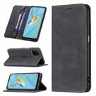 For OPPO A54 4G Magnetic RFID Blocking Anti-Theft Leather Case with Holder & Card Slots & Wallet(Black) - 1