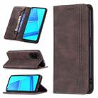 For OPPO A92 / A72 / A52 Magnetic RFID Blocking Anti-Theft Leather Case with Holder & Card Slots & Wallet(Brown) - 1