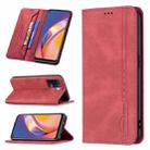 For OPPO A94 4G / Reno5 / F19 Pro Magnetic RFID Blocking Anti-Theft Leather Case with Holder & Card Slots & Wallet(Red) - 1