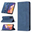 For OPPO A94 4G / Reno5 / F19 Pro Magnetic RFID Blocking Anti-Theft Leather Case with Holder & Card Slots & Wallet(Blue) - 1