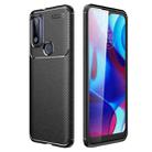 For Motorola Moto G Pure Carbon Fiber Texture Shockproof TPU Case(Black) - 1