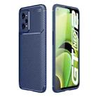 For OPPO Realme GT Neo2 Carbon Fiber Texture Shockproof TPU Case(Blue) - 1