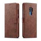 For Huawei Mate 20 LC.IMEEKE Calf Texture Horizontal Flip Leather Case, with Holder & Card Slots & Wallet(Brown) - 1