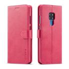 For Huawei Mate 20 LC.IMEEKE Calf Texture Horizontal Flip Leather Case, with Holder & Card Slots & Wallet(Rose Red) - 1