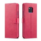 For Huawei Mate 20 Pro LC.IMEEKE Calf Texture Horizontal Flip Leather Case, with Holder & Card Slots & Wallet(Rose Red) - 1
