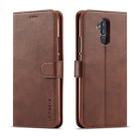 For Huawei Mate 20 Lite / Maimang 7 LC.IMEEKE Calf Texture Horizontal Flip Leather Case, with Holder & Card Slots & Wallet(Brown) - 1