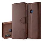 For Huawei P20 Lite / Nova 3e LC.IMEEKE Calf Texture Horizontal Flip Leather Case, with Holder & Card Slots & Wallet(Brown) - 1