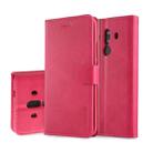 For Huawei Mate 10 Pro LC.IMEEKE Calf Texture Horizontal Flip Leather Case, with Holder & Card Slots & Wallet(Rose Red) - 1