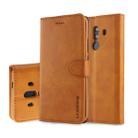 For Huawei Mate 10 Pro LC.IMEEKE Calf Texture Horizontal Flip Leather Case, with Holder & Card Slots & Wallet(Yellow) - 1