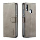 For Huawei P Smart (2019) / Honor 10 Lite LC.IMEEKE Calf Texture Horizontal Flip Leather Case, with Holder & Card Slots & Wallet(Grey) - 1