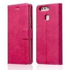 For Huawei P9 LC.IMEEKE Calf Texture Horizontal Flip Leather Case, with Holder & Card Slots & Wallet(Rose Red) - 1