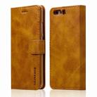 For Huawei P10 LC.IMEEKE Calf Texture Horizontal Flip Leather Case, with Holder & Card Slots & Wallet(Yellow) - 1