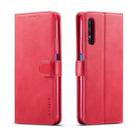 For Huawei Honor 9X / 9X Pro LC.IMEEKE Calf Texture Horizontal Flip Leather Case, with Holder & Card Slots & Wallet(Rose Red) - 1