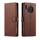 For Huawei Mate 30 Pro LC.IMEEKE Calf Texture Horizontal Flip Leather Case, with Holder & Card Slots & Wallet(Brown) - 1