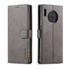 For Huawei Mate 30 Pro LC.IMEEKE Calf Texture Horizontal Flip Leather Case, with Holder & Card Slots & Wallet(Grey) - 1