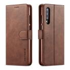 For Huawei P30 LC.IMEEKE Calf Texture Horizontal Flip Leather Case, with Holder & Card Slots & Wallet(Brown) - 1