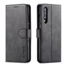 For Huawei P30 LC.IMEEKE Calf Texture Horizontal Flip Leather Case, with Holder & Card Slots & Wallet(Black) - 1