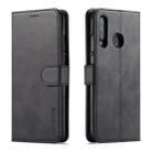 For Huawei P30 Lite / Nova 4e LC.IMEEKE Calf Texture Horizontal Flip Leather Case, with Holder & Card Slots & Wallet(Black) - 1