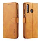 For Huawei P30 Lite / Nova 4e LC.IMEEKE Calf Texture Horizontal Flip Leather Case, with Holder & Card Slots & Wallet(Yellow) - 1