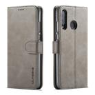 For Huawei P30 Lite / Nova 4e LC.IMEEKE Calf Texture Horizontal Flip Leather Case, with Holder & Card Slots & Wallet(Grey) - 1