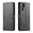 For Huawei P30 Pro LC.IMEEKE Calf Texture Horizontal Flip Leather Case, with Holder & Card Slots & Wallet(Black) - 1