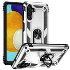 For Samsung Galaxy A13 5G Shockproof TPU + PC Protective Case with 360 Degree Rotating Holder(Silver) - 1