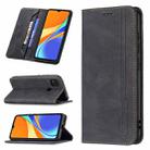 For Xiaomi Redmi 9C / Poco C31 Magnetic RFID Blocking Anti-Theft Leather Case with Holder & Card Slots & Wallet(Black) - 1