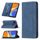 For Xiaomi Redmi 9C / Poco C31 Magnetic RFID Blocking Anti-Theft Leather Case with Holder & Card Slots & Wallet(Blue) - 1