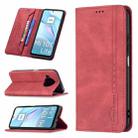 For Xiaomi Mi 10T Lite 5G Magnetic RFID Blocking Anti-Theft Leather Case with Holder & Card Slots & Wallet(Red) - 1