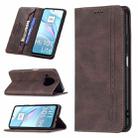 For Xiaomi Mi 10T Lite 5G Magnetic RFID Blocking Anti-Theft Leather Case with Holder & Card Slots & Wallet(Brown) - 1