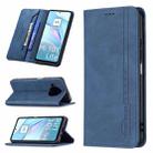 For Xiaomi Mi 10T Lite 5G Magnetic RFID Blocking Anti-Theft Leather Case with Holder & Card Slots & Wallet(Blue) - 1