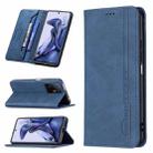 For Xiaomi 11T / 11T Pro Magnetic RFID Blocking Anti-Theft Leather Case with Holder & Card Slots & Wallet(Blue) - 1