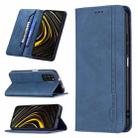 For Xiaomi Poco M3/Redmi Note 9 4G CN Version Magnetic RFID Blocking Anti-Theft Leather Case with Holder & Card Slots & Wallet(Blue) - 1