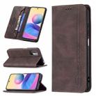 For Xiaomi Poco M3 Pro/Redmi Note 10 5G/Note 10T 5G Magnetic RFID Blocking Anti-Theft Leather Case with Holder & Card Slots & Wallet(Brown) - 1