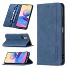 For Xiaomi Poco M3 Pro/Redmi Note 10 5G/Note 10T 5G Magnetic RFID Blocking Anti-Theft Leather Case with Holder & Card Slots & Wallet(Blue) - 1