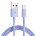 JOYROOM S-1030M13 USB to 8 Pin Colorful Fast Charging Data Cable, Cable Length:1m(Purple) - 1