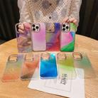 For iPhone 13 Pro Glitter Powder Electroplating Smudge Gradient Shockproof Phone Case (Gradient Pink J7) - 2