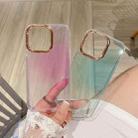 For iPhone 13 Pro Glitter Powder Electroplating Smudge Gradient Shockproof Phone Case (Gradient Pink J7) - 4