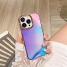For iPhone 11 Pro Max Glitter Powder Electroplating Smudge Gradient Shockproof Phone Case (Smudge Purple J3) - 1