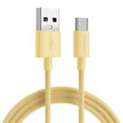 JOYROOM S-1030M13 USB to USB-C / Type-C Colorful Fast Charging Data Cable, Cable Length:1m(Yellow) - 1