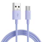 JOYROOM S-1030M13 USB to USB-C / Type-C Colorful Fast Charging Data Cable, Cable Length:1m(Purple) - 1