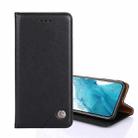 For Samsung Galaxy S22+ 5G Non-Magnetic Retro Texture Horizontal Flip Leather Case with Holder & Card Slots & Wallet(Black) - 1