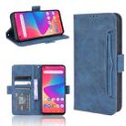 For BLU G91 Skin Feel Calf Pattern Horizontal Flip Leather Case with Holder & Card Slots & Photo Frame(Blue) - 1