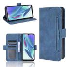 For Motorola Moto G50 5G Oversea Version Skin Feel Calf Pattern Horizontal Flip Leather Case with Holder & Card Slots & Photo Frame(Blue) - 1