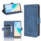 For vivo Y33S / Y21 / Y21S Skin Feel Calf Pattern Horizontal Flip Leather Case with Holder & Card Slots & Photo Frame(Blue) - 1
