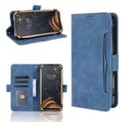 For Doogee S88 Plus / S88 Pro Skin Feel Calf Pattern Horizontal Flip Leather Case with Holder & Card Slots & Photo Frame(Blue) - 1